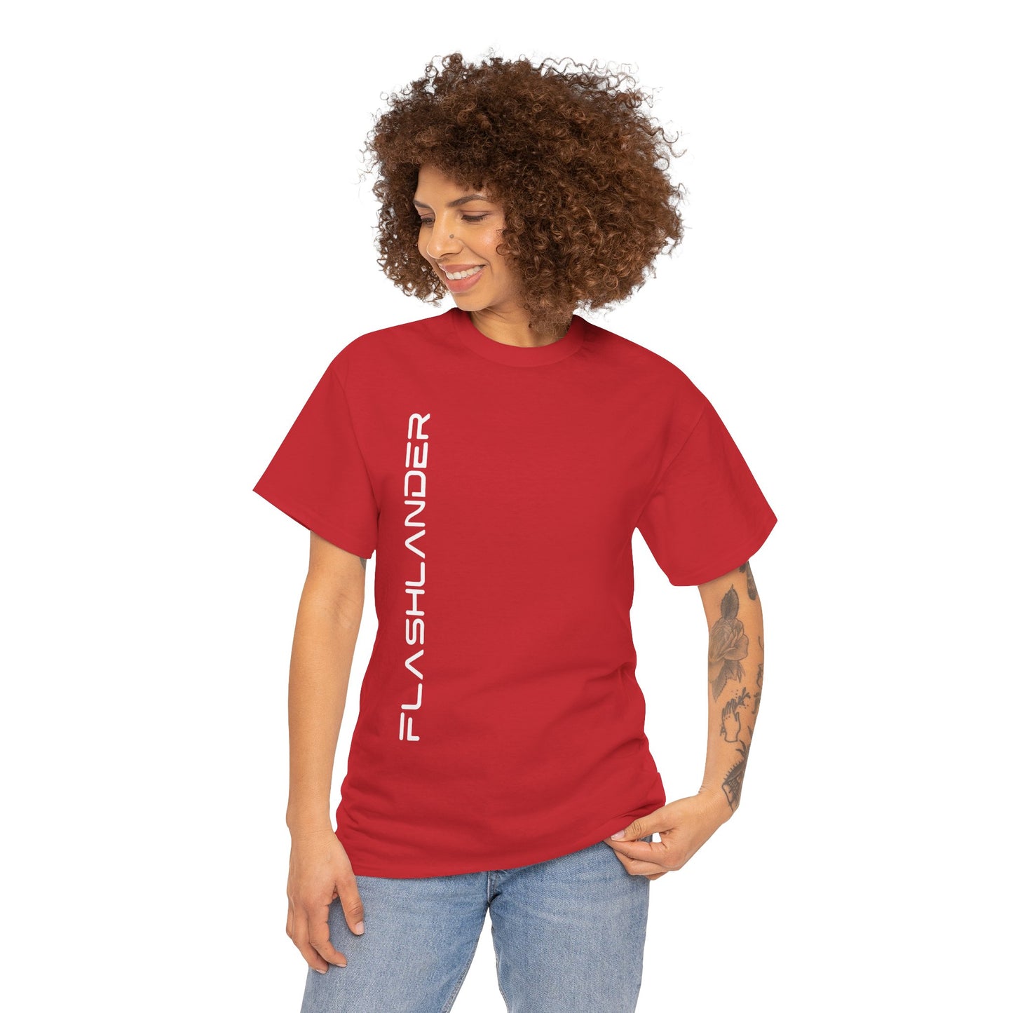 Sleek Signature Flashlander Logo Right Side Gym T-Shirt