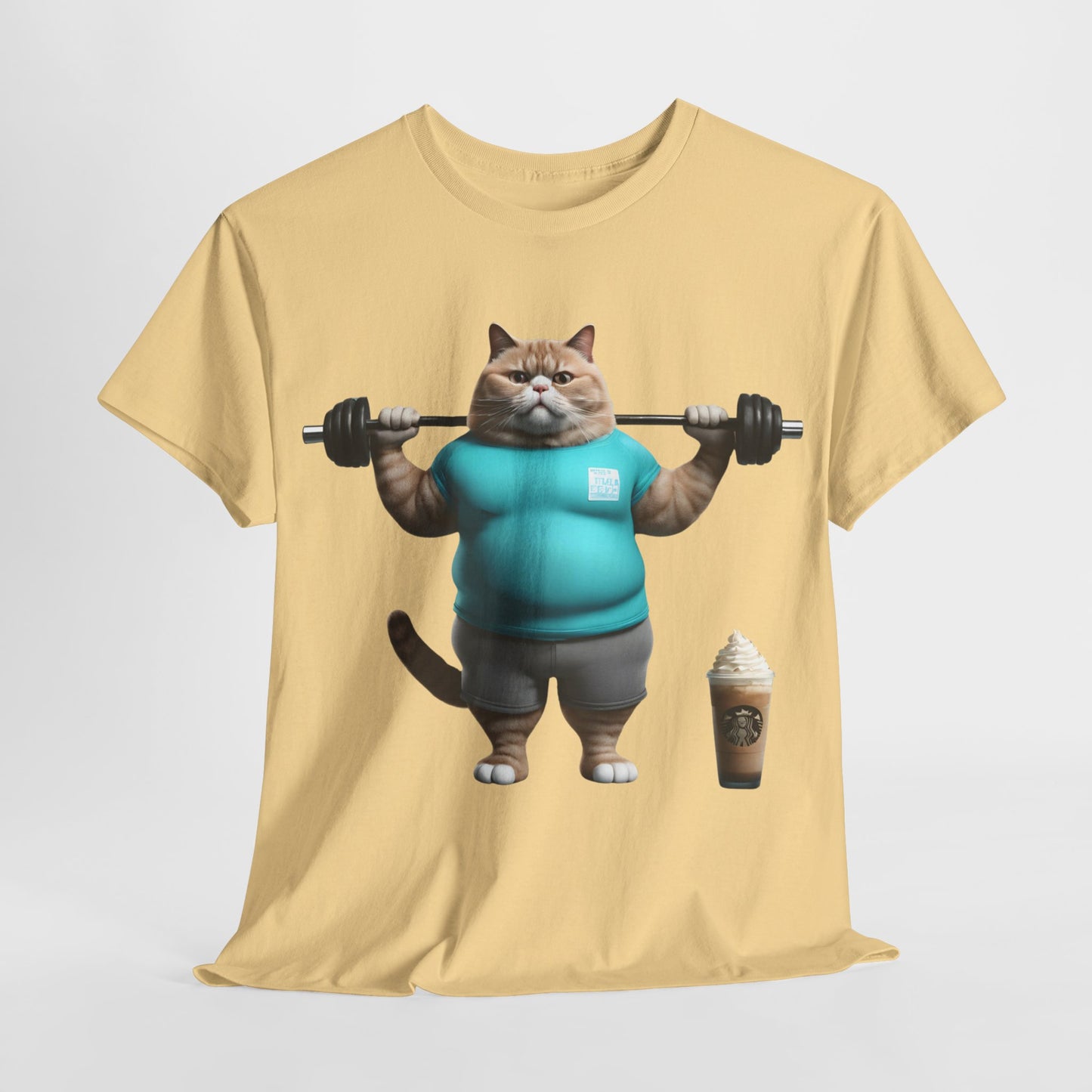 Funny Fat Cat Lifting - Flashlander Gym Shirt