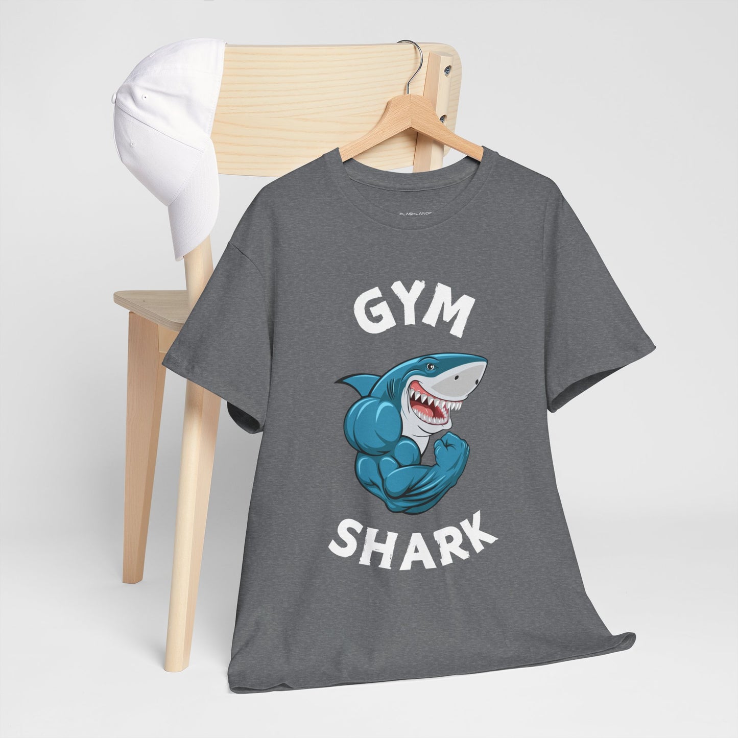 Muscle Gym Shark Bodybuilder Shirt - Flashlander