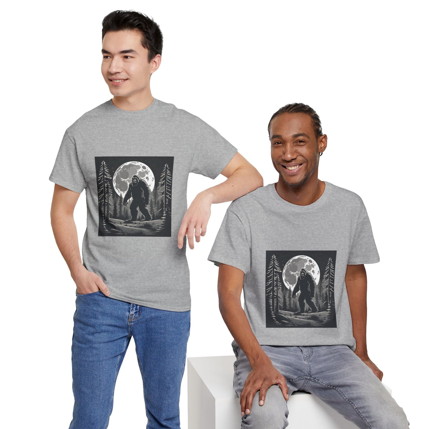 Camisa Bigfoot, camisa Sasquatch, camisa divertida Bigfoot, camisa de senderismo, camisa Yeti, camisa frescaUnisex camiseta de algodón pesado Flashlander