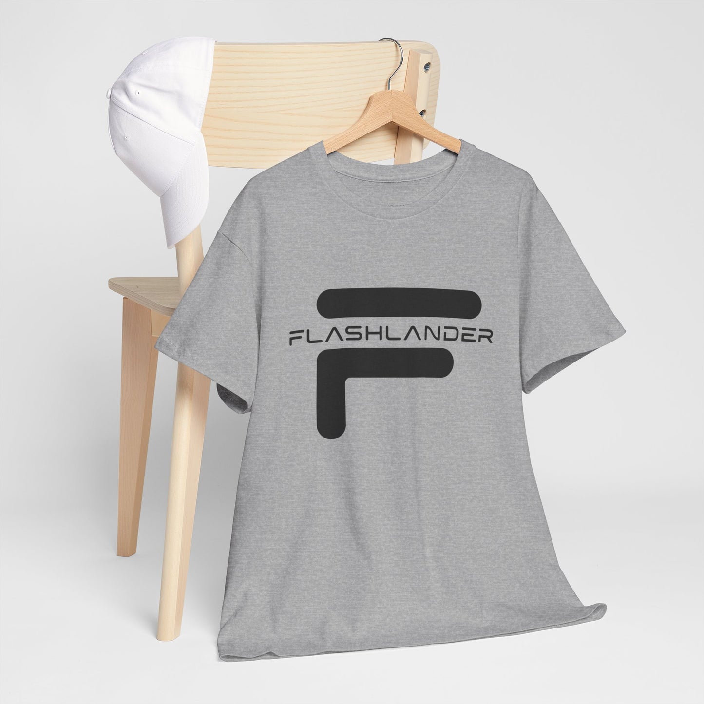 Flashlander with Iconic Crossed Logo Design Gym Shirt