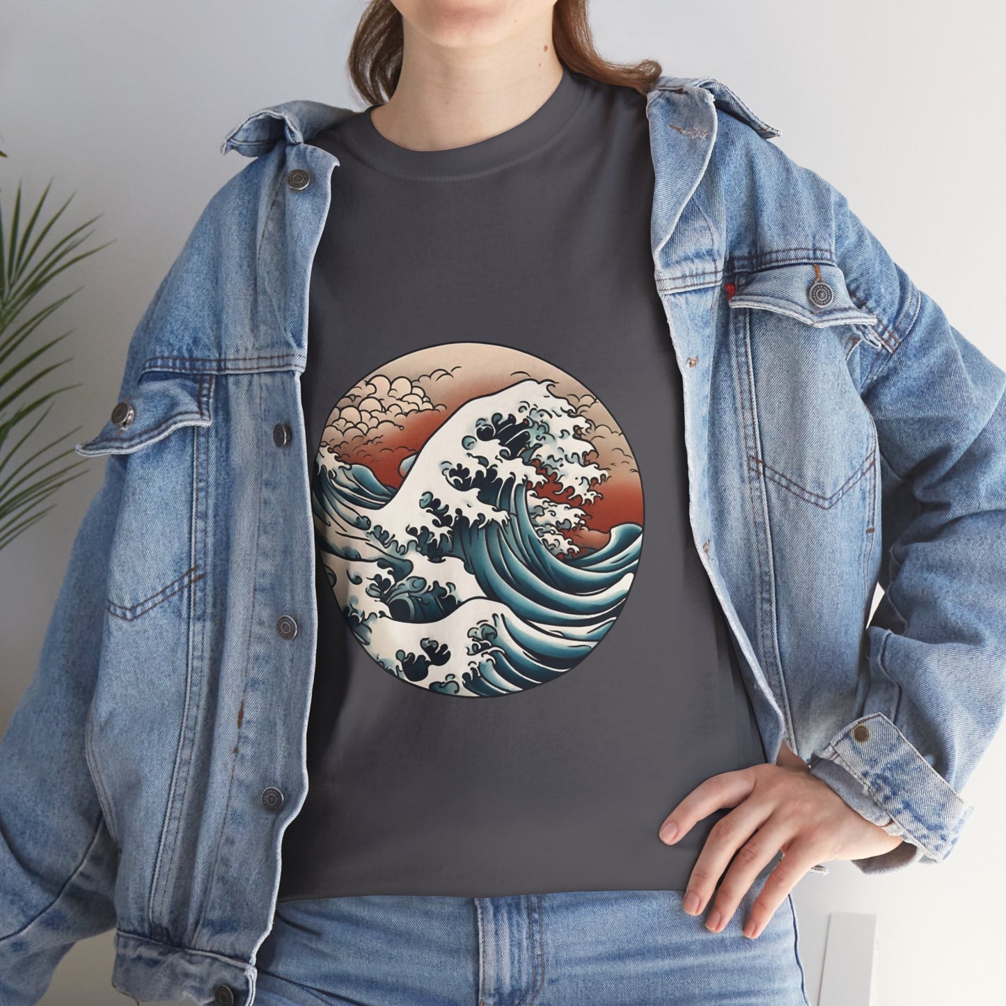 Japanese Sea Waves with Custom Japanese Name - Flashlander Gym Shirt