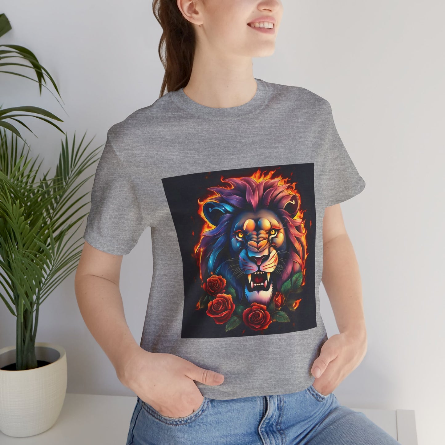 Brave Lion Flames Flashlander Gym Shirt