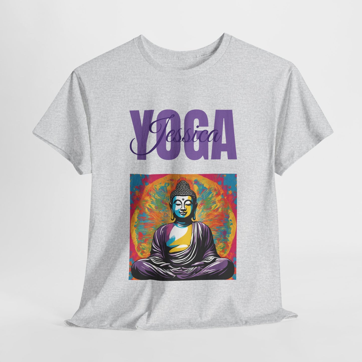 Personalized Yoga Shirt - Buddha Tee - Custom Name Flashlander Yoga Tee