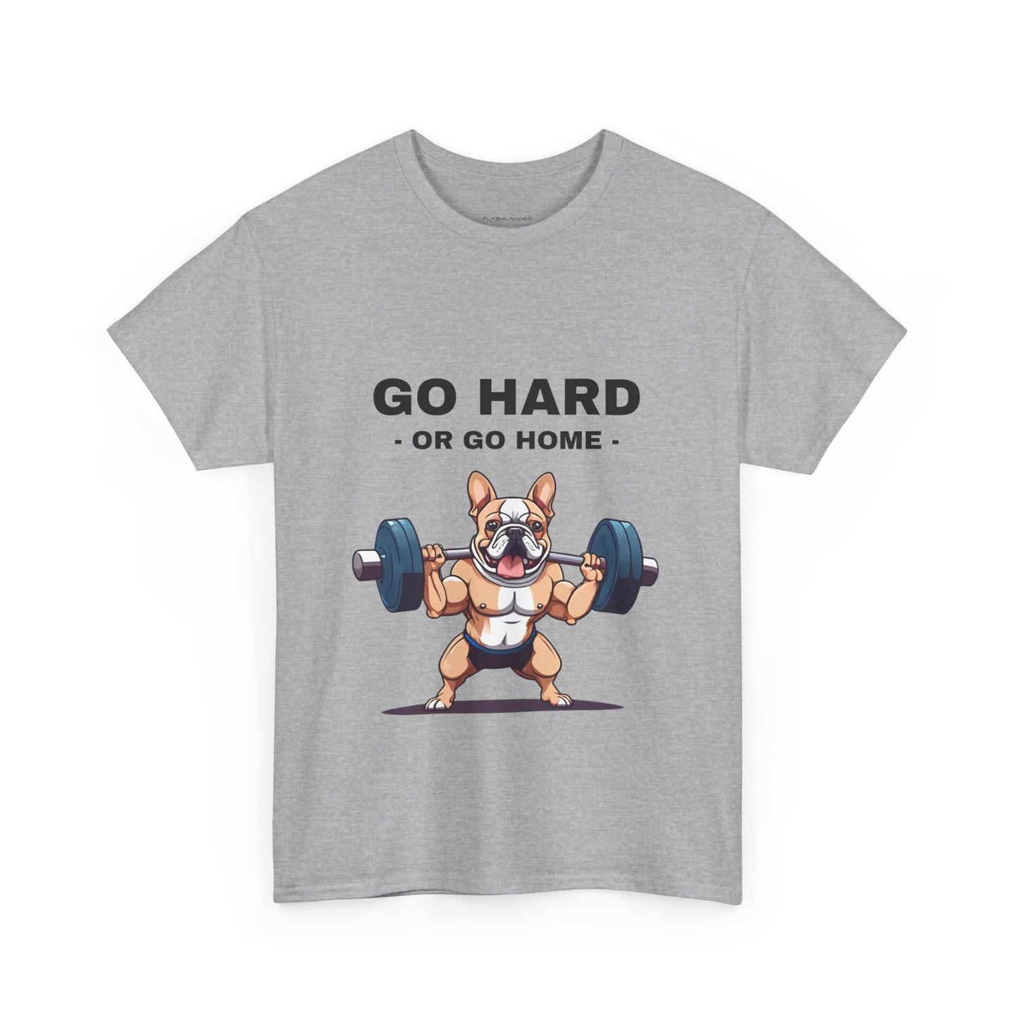 Muscular French Bulldog Dog Bodybuilding  - Flashlander Gym Shirt