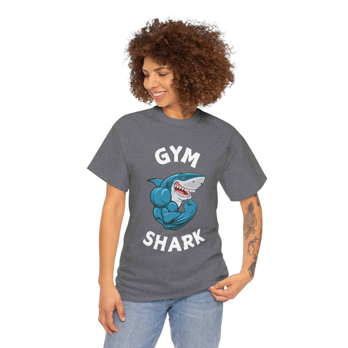 Muscle Gym Shark Bodybuilder Shirt - Flashlander