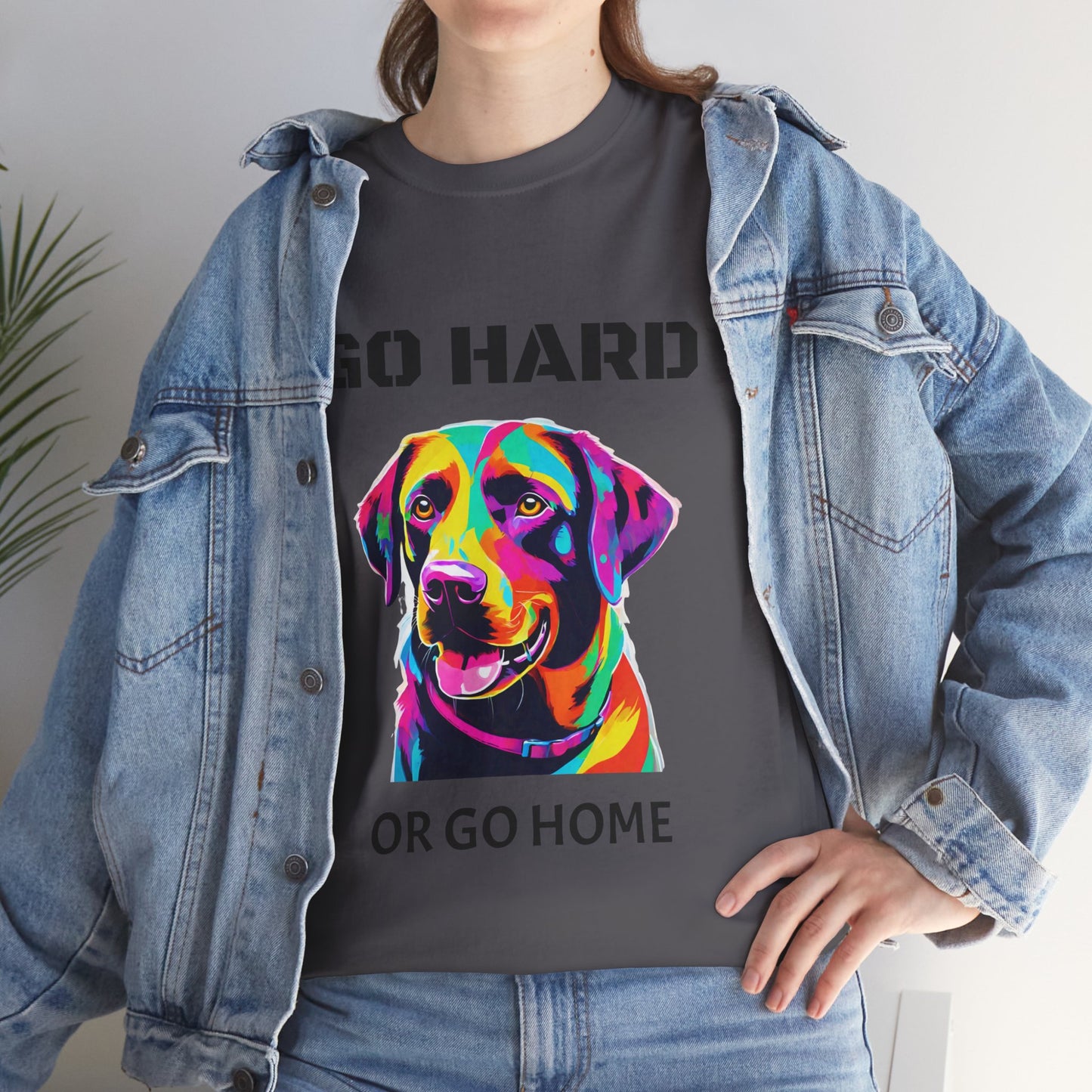 Labrador Retriever Dog Pop Art  - Go Hard Or Go Home Flashlander Gym Shirt