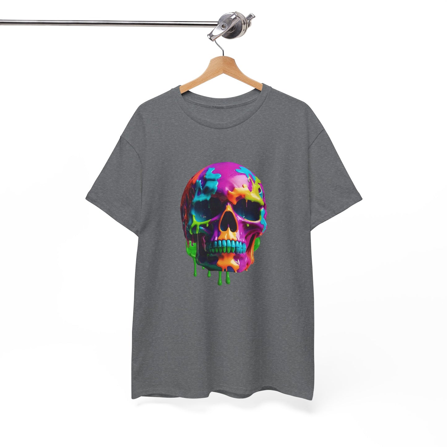 Camiseta con calavera de fusión de neón Flashlander