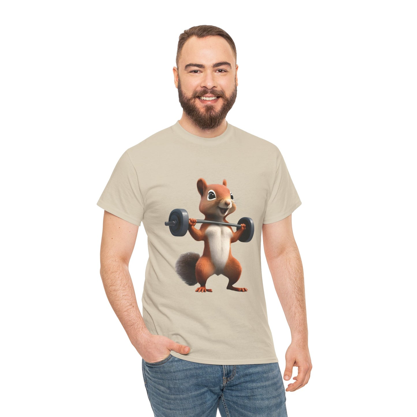 Squirrel Weightlifting Vintage Gym Shirt - Flashlander Graphic Tee