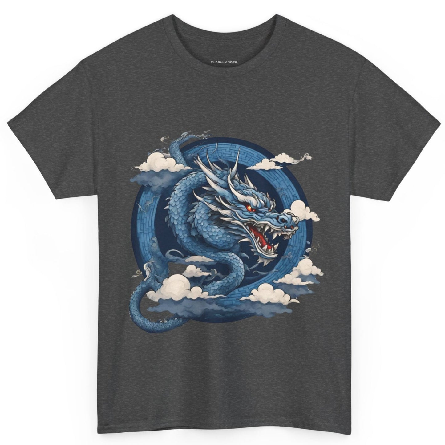 Dragon bleu japonais - T-shirt de sport Flashlander