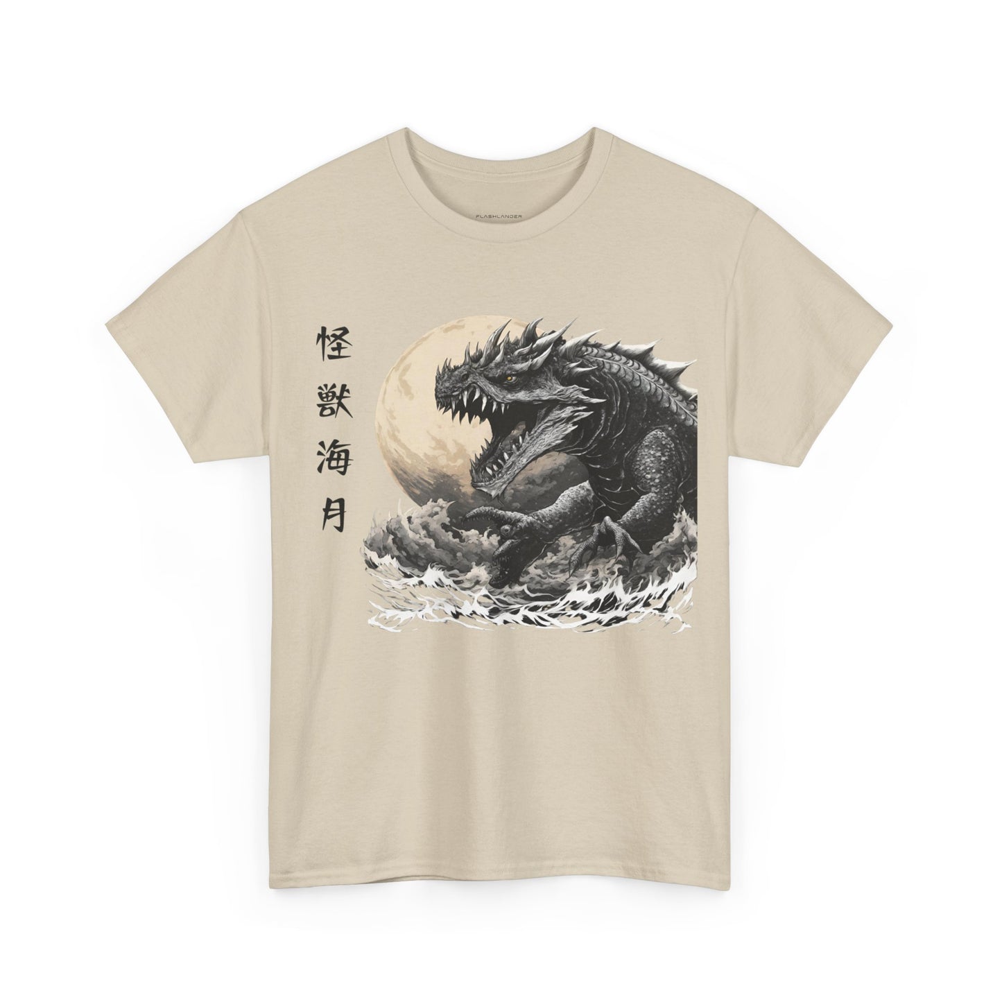 T-shirt de sport Flashlander, le monstre marin Kraken émerge, menace au clair de lune