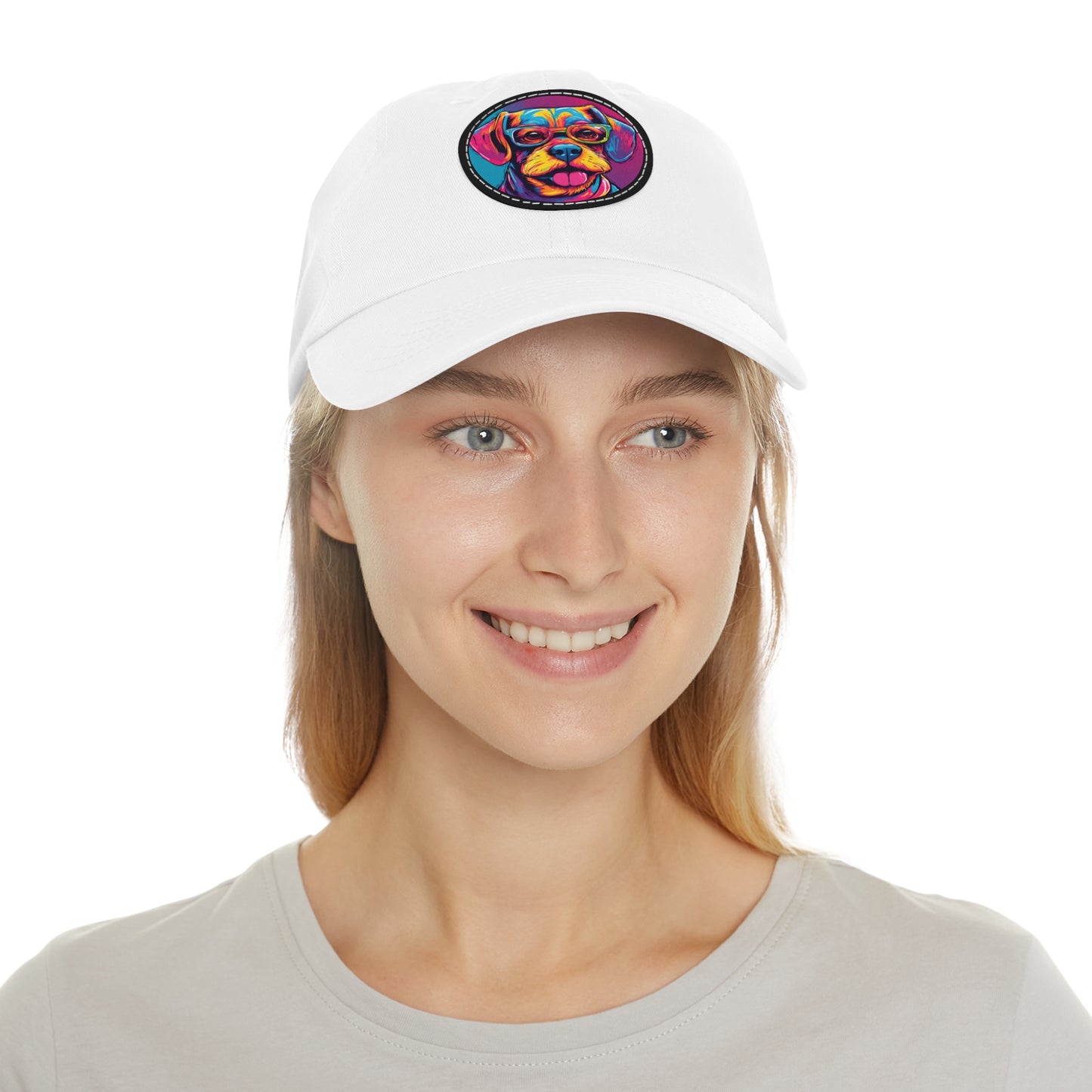 Chapeau pour chien avec lunettes, casquette pour chien, chapeau Pop Art pour chien, chapeau de papa avec patch (rond), casquette de baseball, chapeau pour chien, casquette pour chien, chapeau personnalisé Flashlander