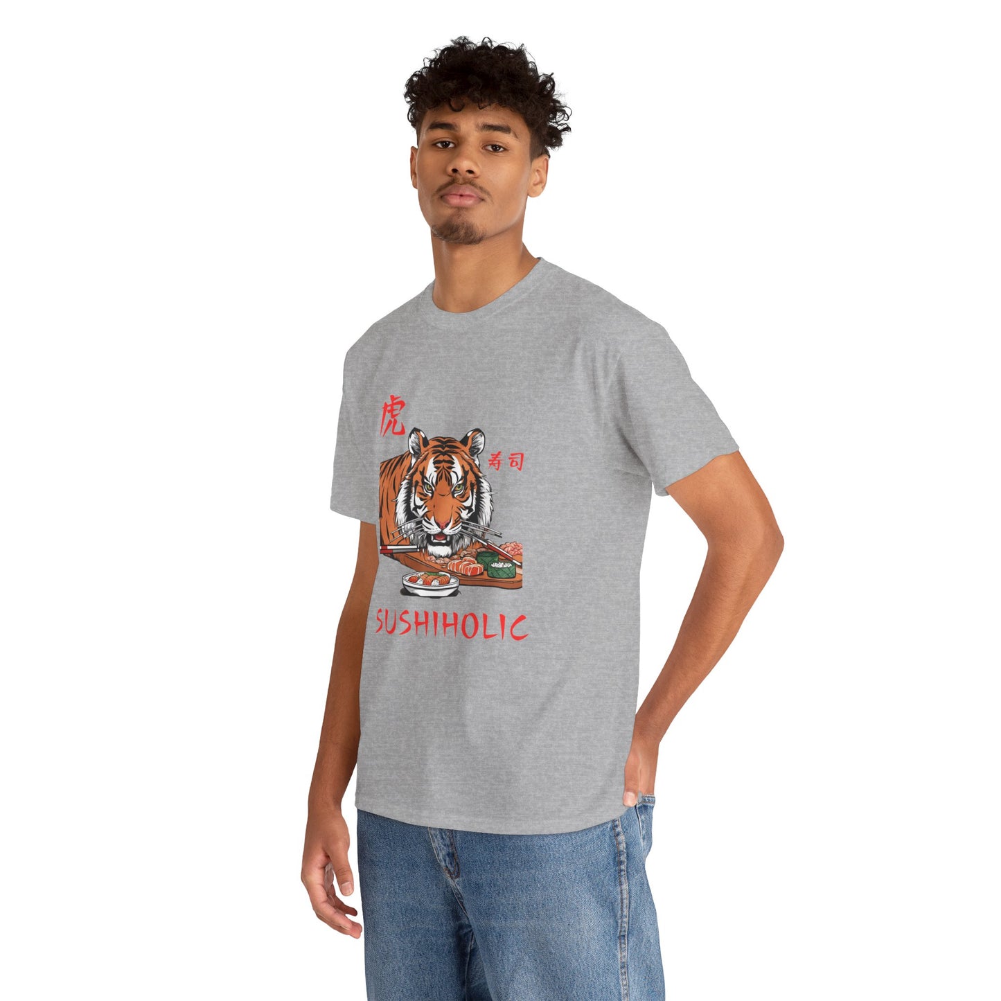 Tiger Sushi Lovers Sushiholic Graphic Tee Flashlander