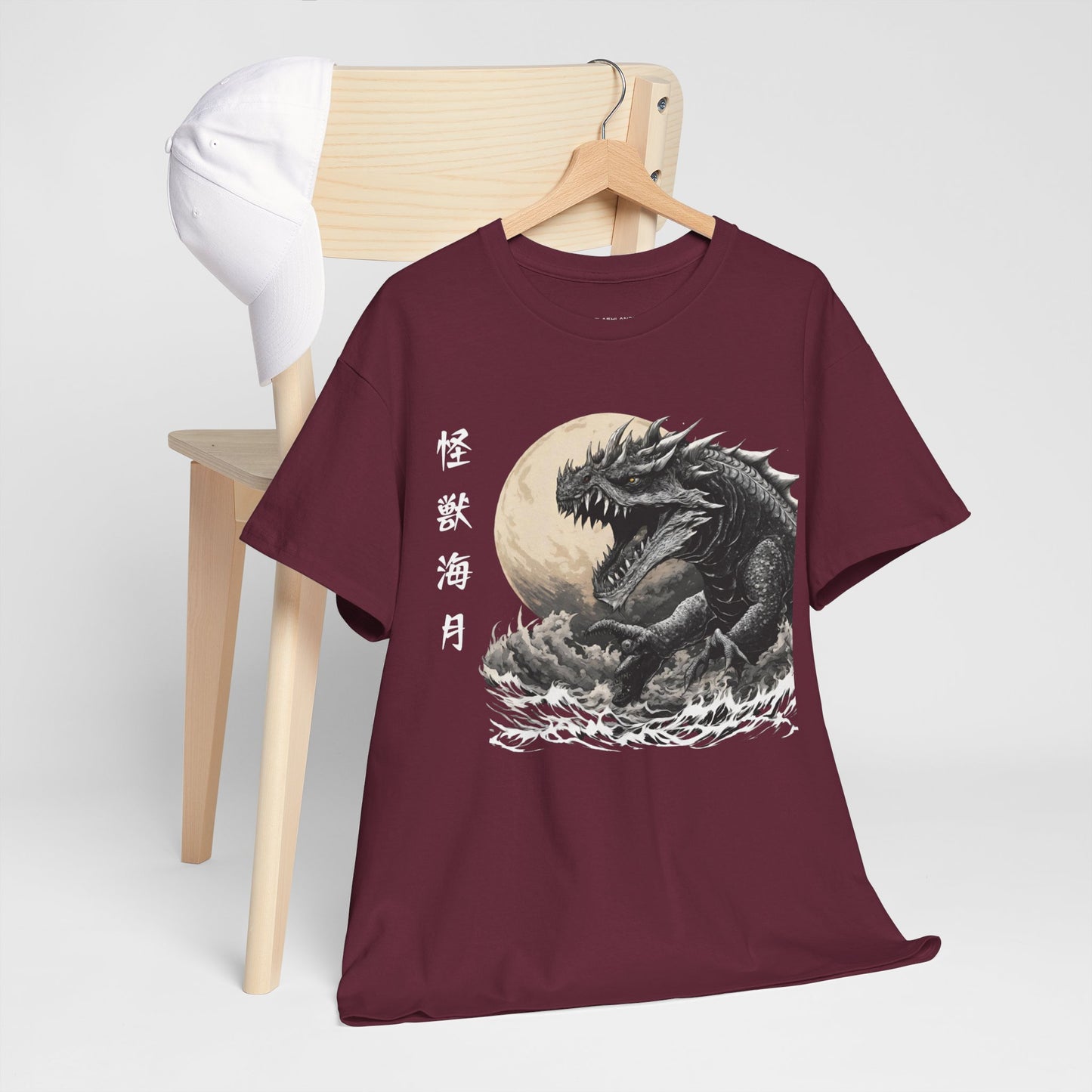 T-shirt de sport Flashlander, le monstre marin Kraken émerge, menace au clair de lune