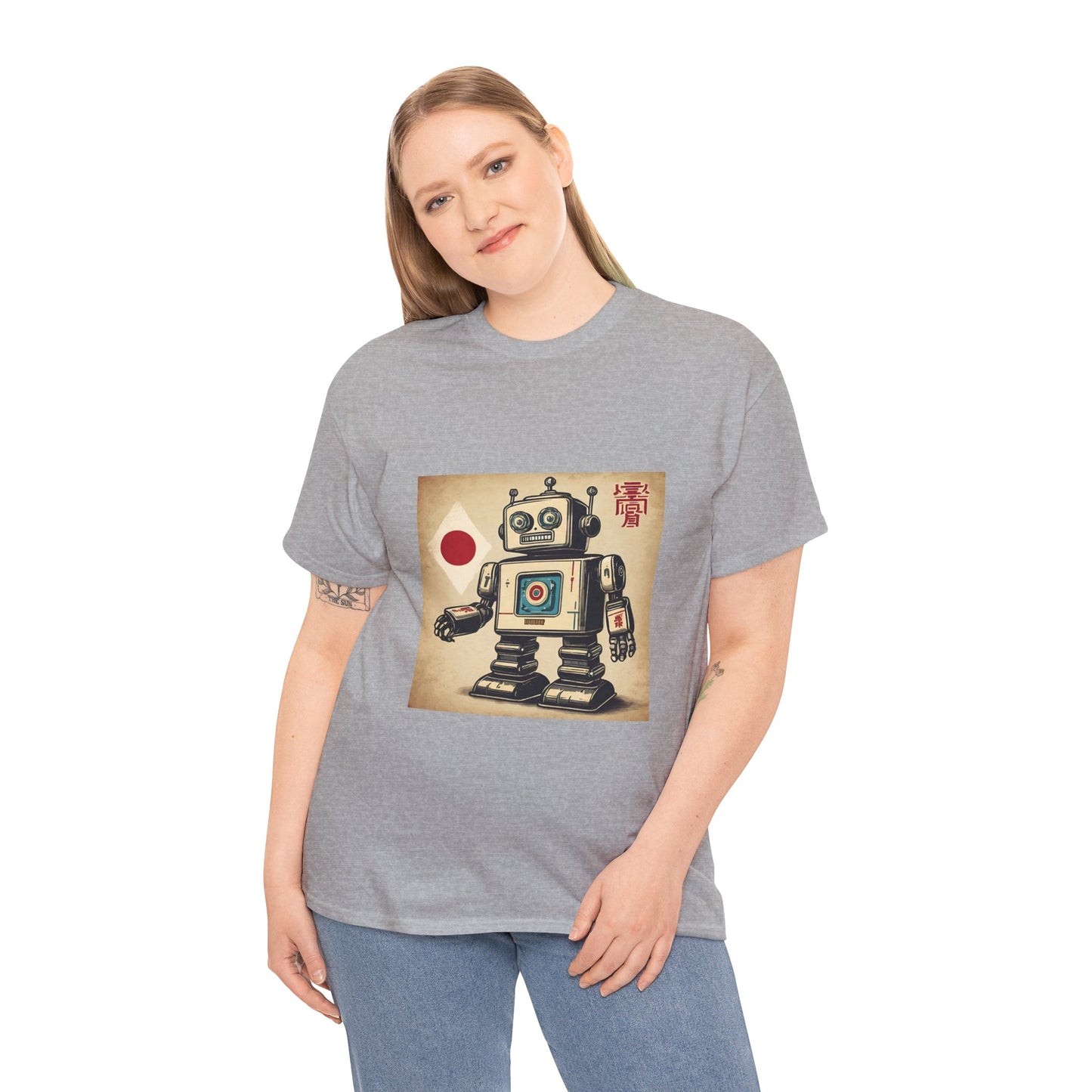 Camiseta deportiva con diseño de robot japonés vintage - Flashlander