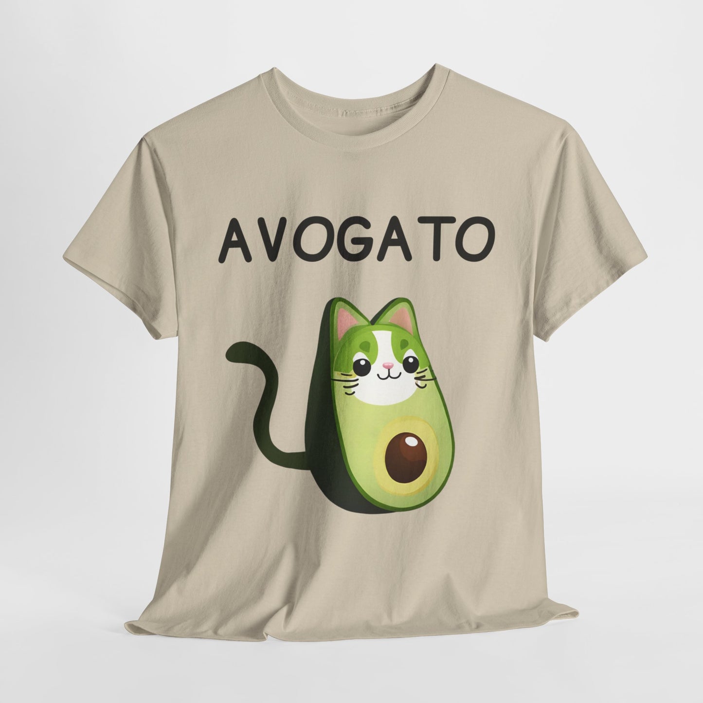 Avogato Funny Avocado Cat Face - Flashlander Gym Shirt