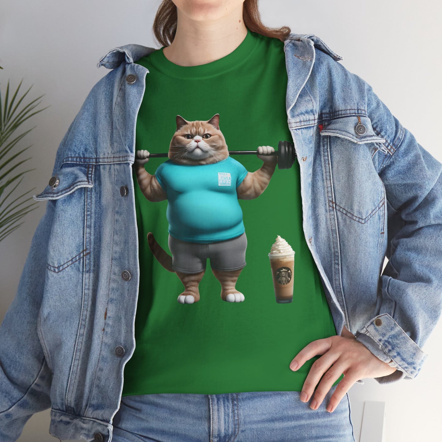 Funny Fat Cat Lifting - Flashlander Gym Shirt