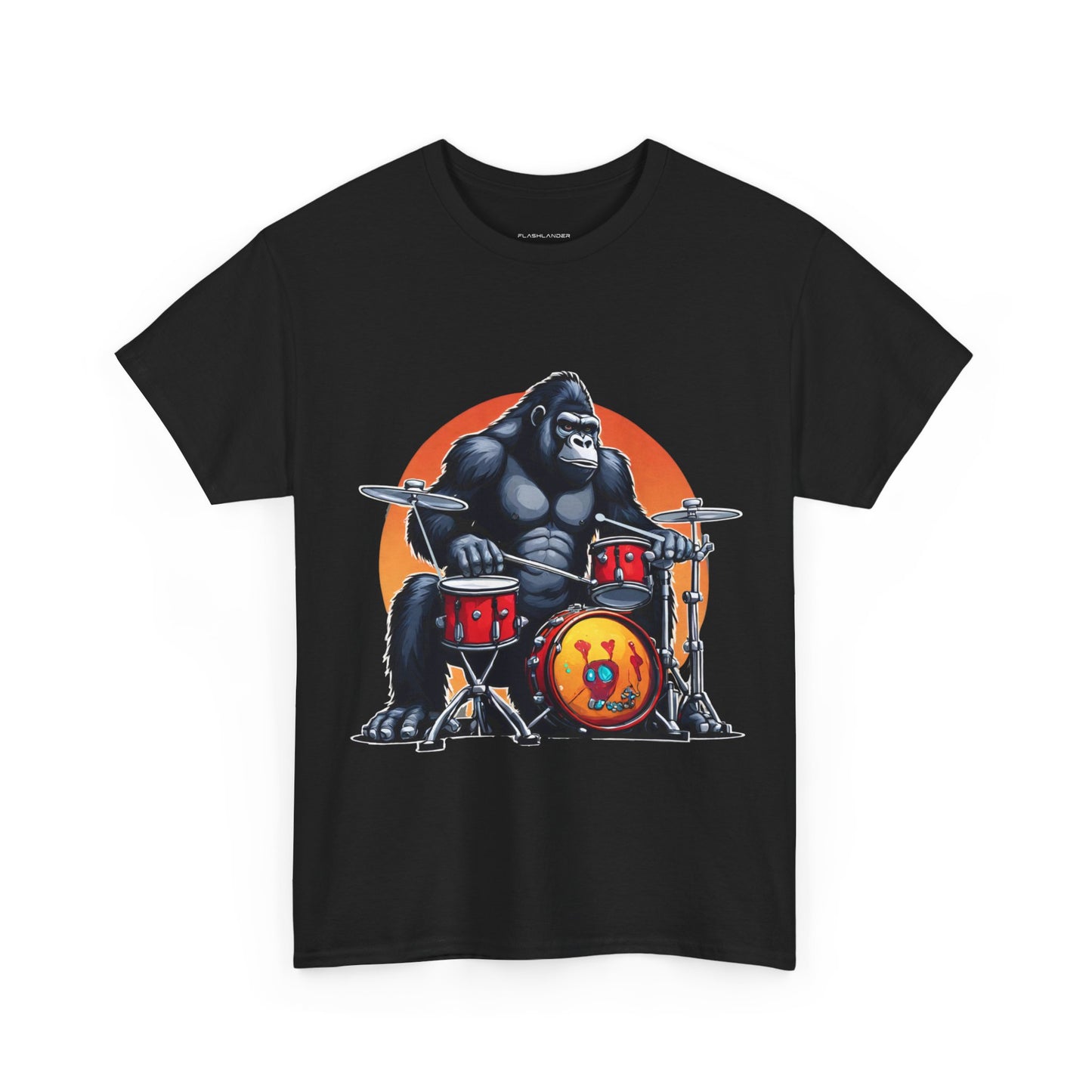 Camiseta deportiva Groove Gorilla Drummer Flashlander