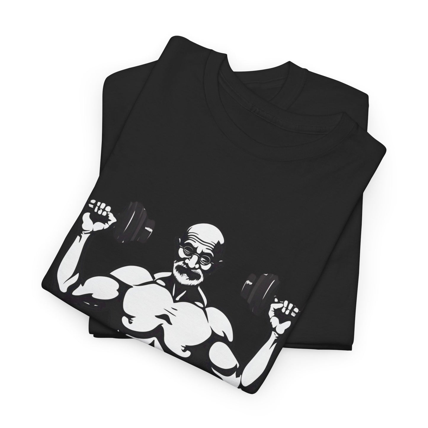 Gandhi Bodybuilder Gym Shirt - Flashlander Live as if you were to die tomorrow, learn as if you were to live forever quote Graphic Tee