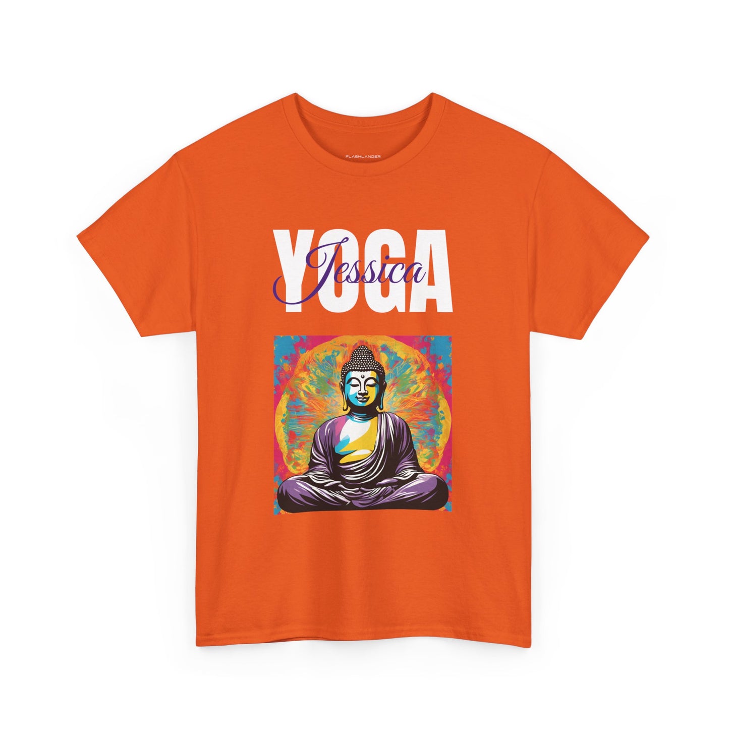 Personalized Yoga Shirt - Buddha Tee - Custom Name Flashlander Yoga Tee