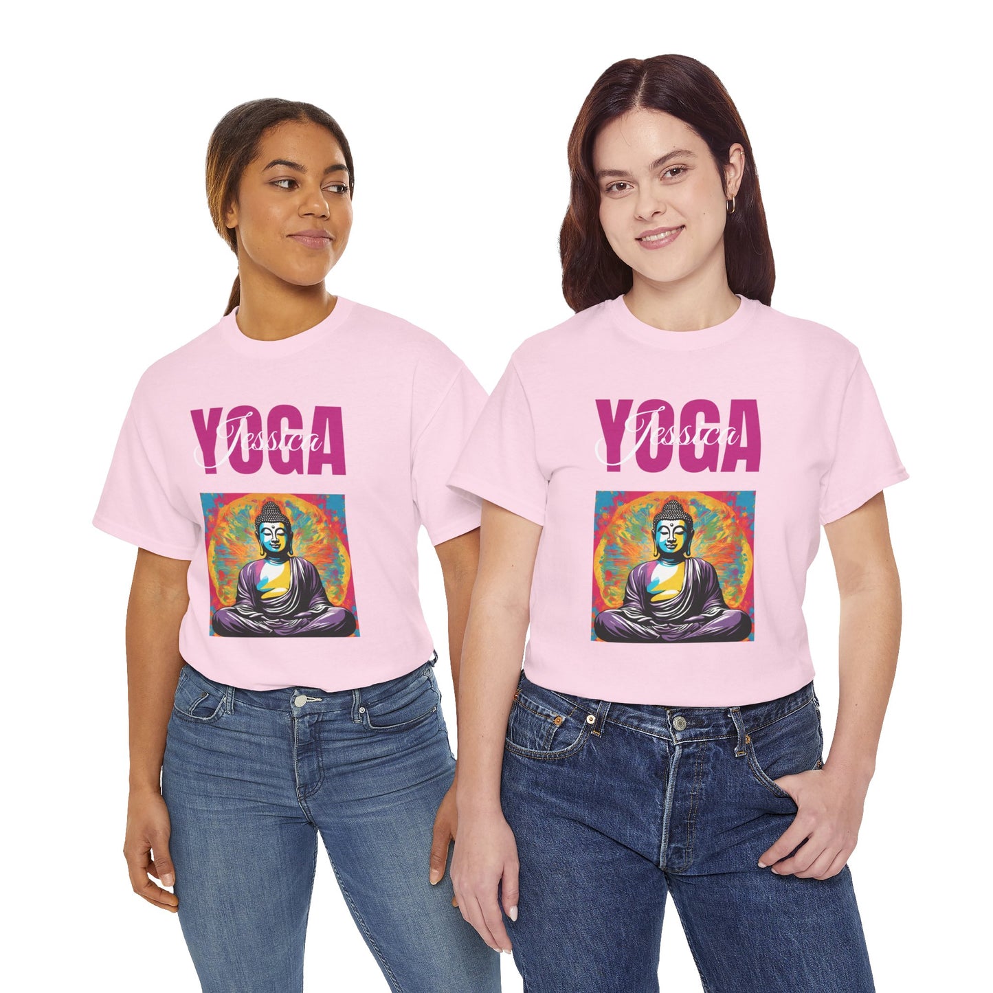 Personalized Yoga Shirt - Buddha Tee - Custom Name Flashlander Yoga Tee