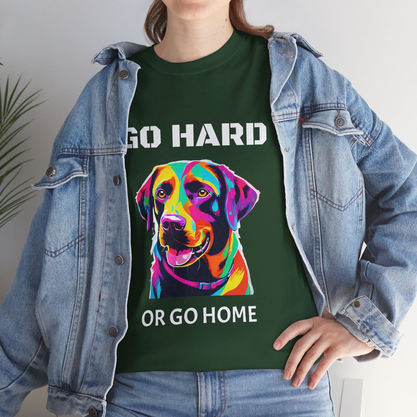 Labrador Retriever Dog Pop Art  - Go Hard Or Go Home Flashlander Gym Shirt