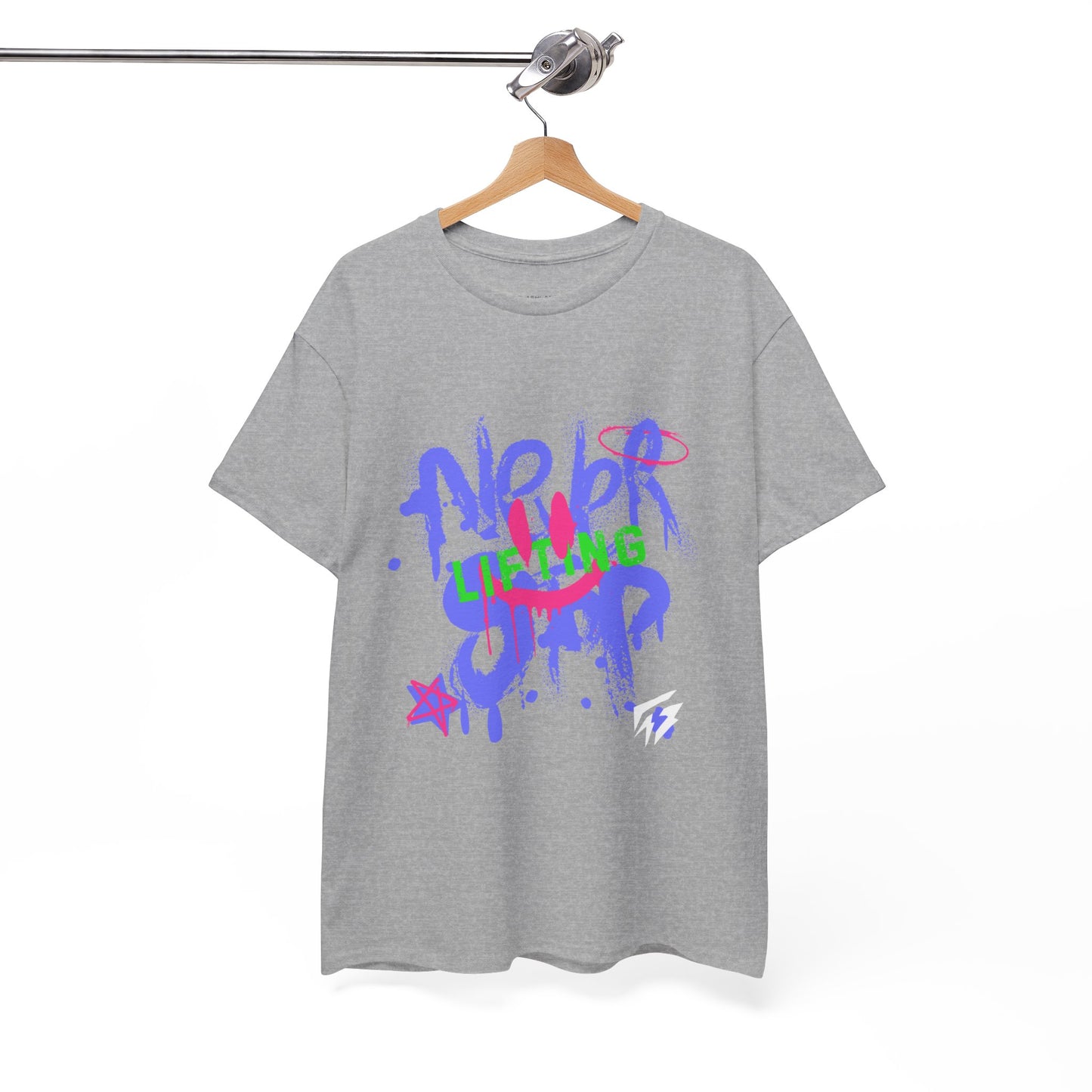 Graffiti Flashlander - Never Stop Lifting Gym T-Shirt Sport Grey