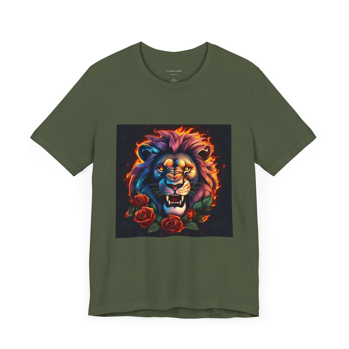 Brave Lion Flames Flashlander Gym Shirt