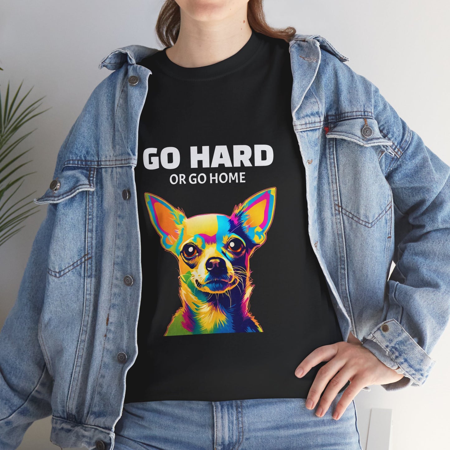 Chihuahua Dog Pop Art - Go Hard or Go Home Flashlander Gym Shirt