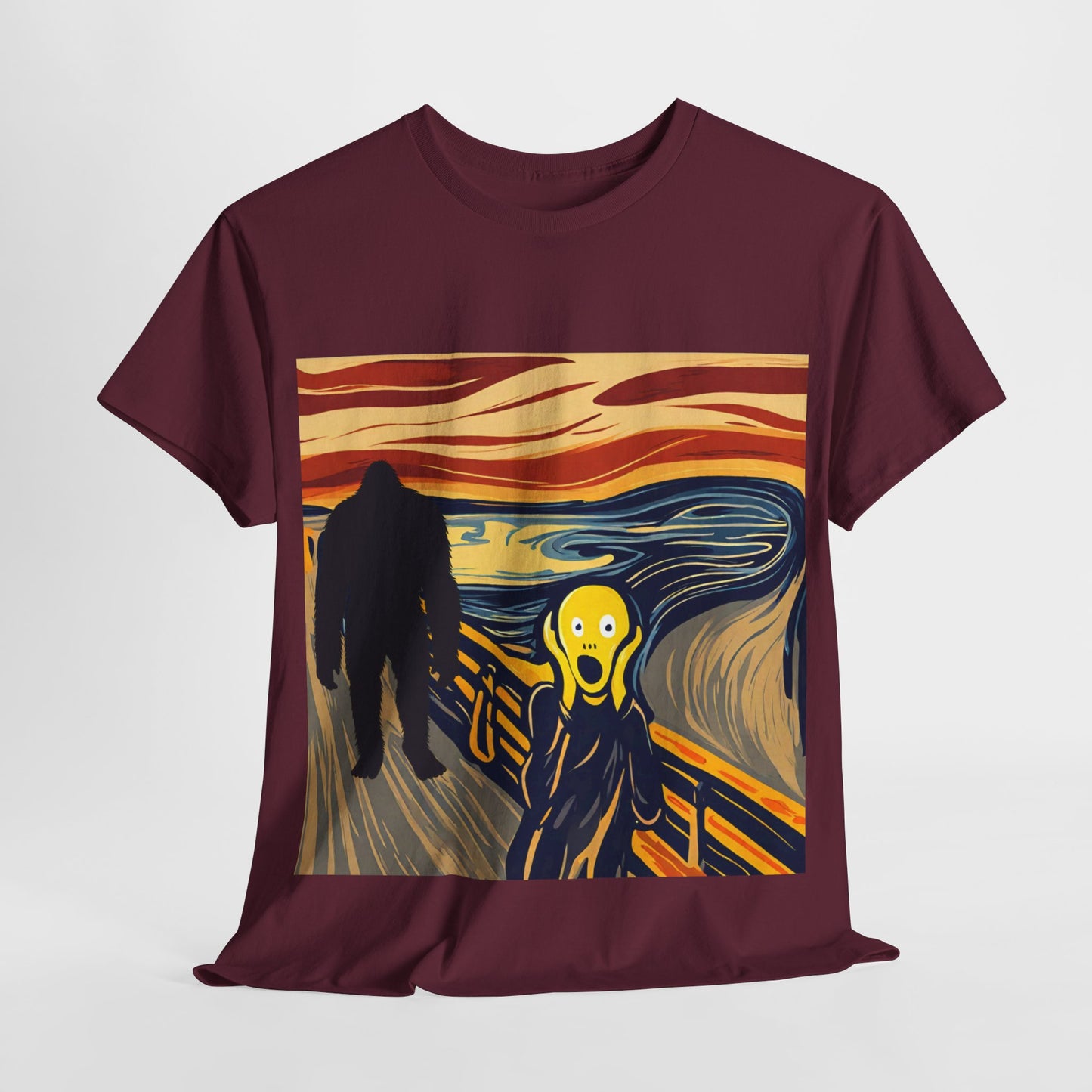 The Scream Meets Bigfoot A Startling Encounter - Flashlander Gym Shirt