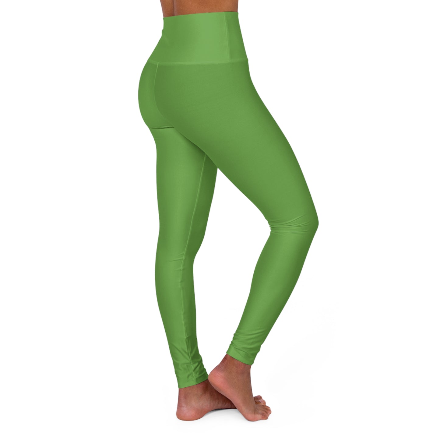 Flashlander Sportswear Zen High Waisted Yoga Leggings Light Green (AOP)