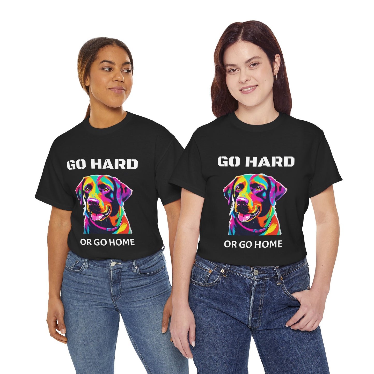 Labrador Retriever Dog Pop Art  - Go Hard Or Go Home Flashlander Gym Shirt