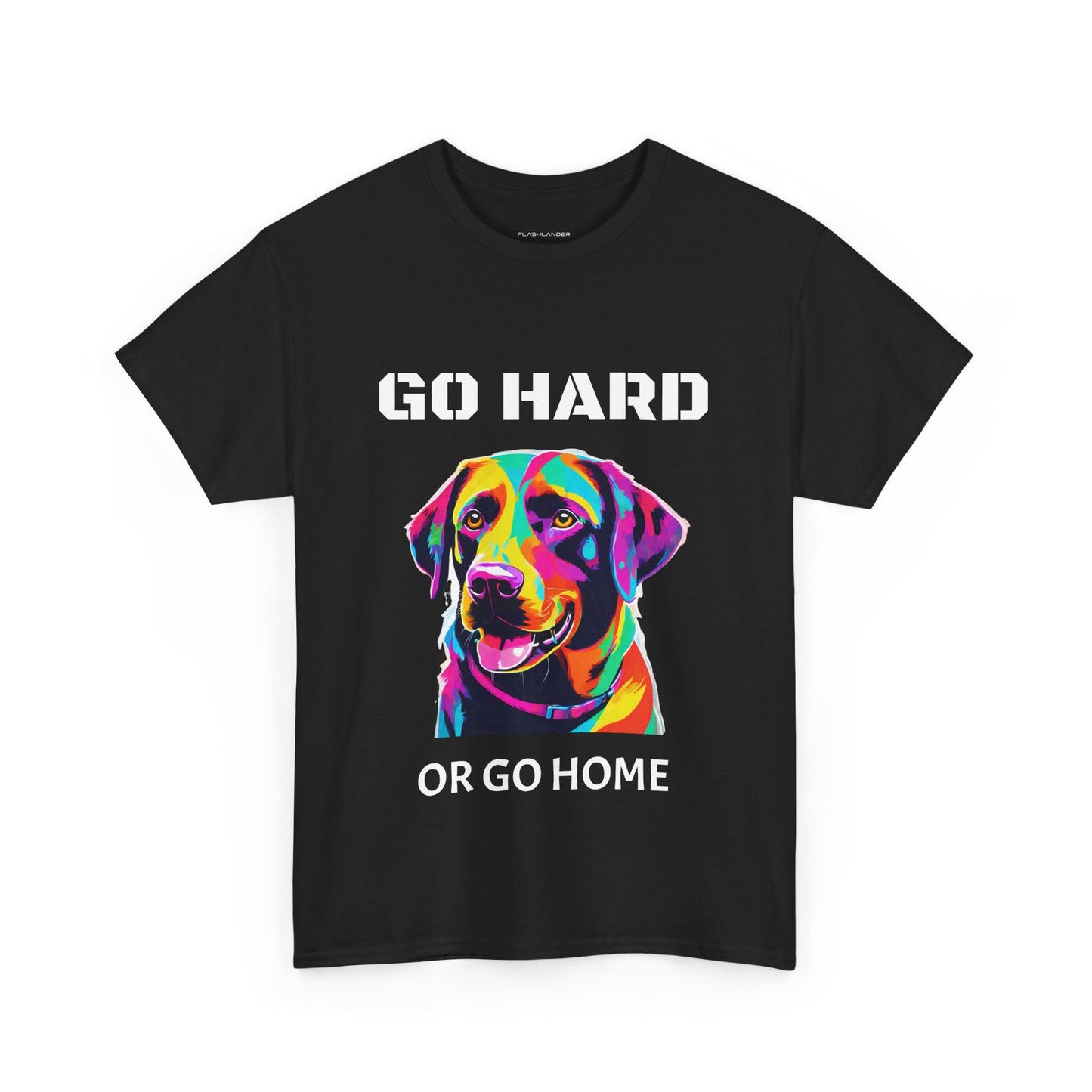 Labrador Retriever Dog Pop Art  - Go Hard Or Go Home Flashlander Gym Shirt