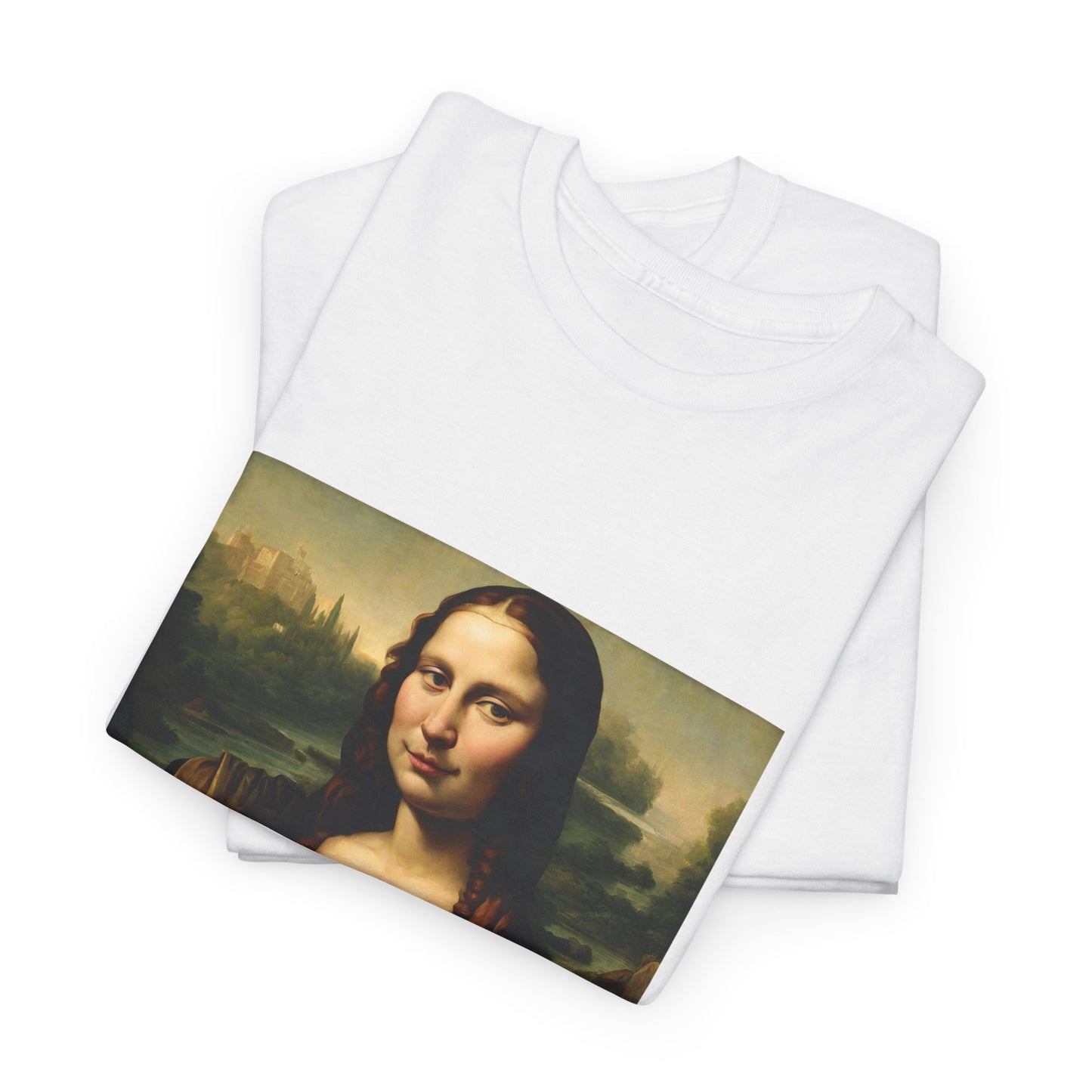 Mona Lisa with Cat - Flashlander Gym Shirt