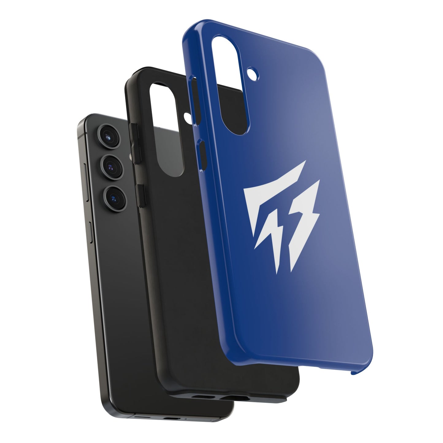 Flashlander Thunders Tough Phone Cases for all Iphone and Samsung Galaxy Dark Blue