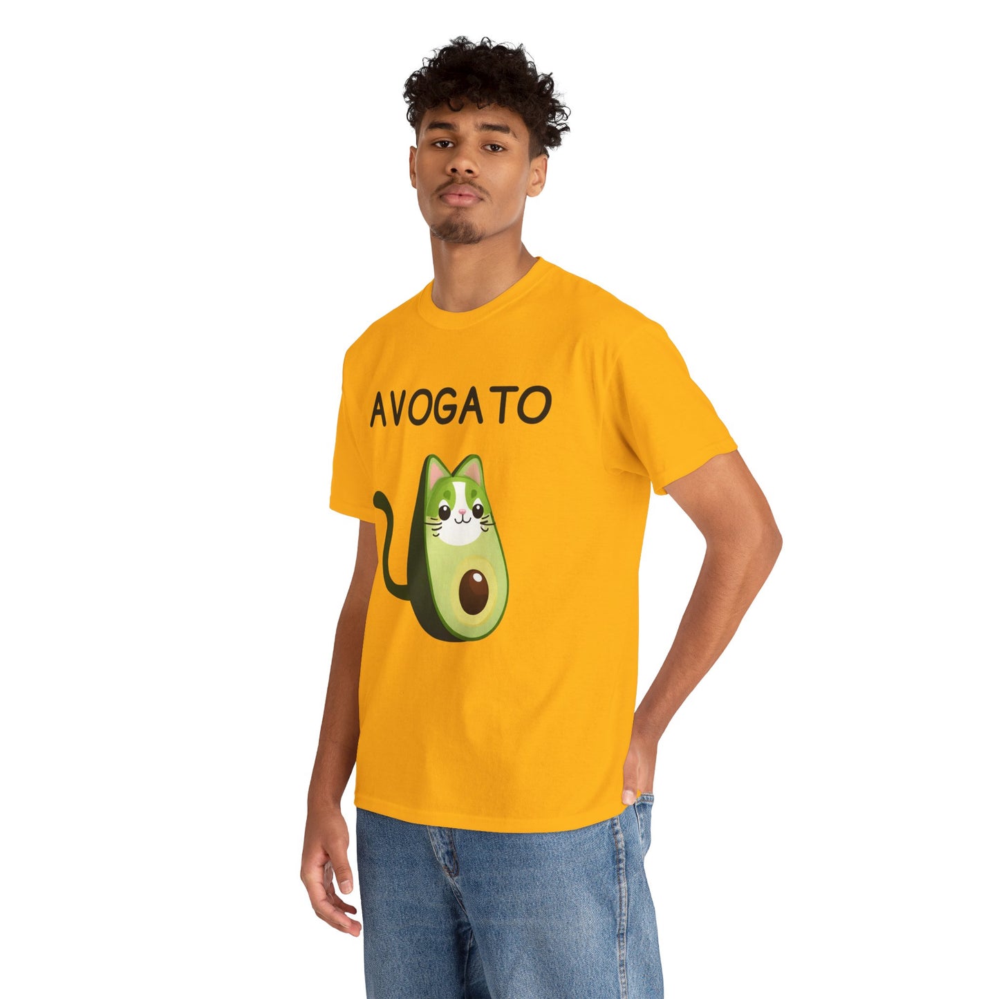 Avogato Funny Avocado Cat Face - Flashlander Gym Shirt