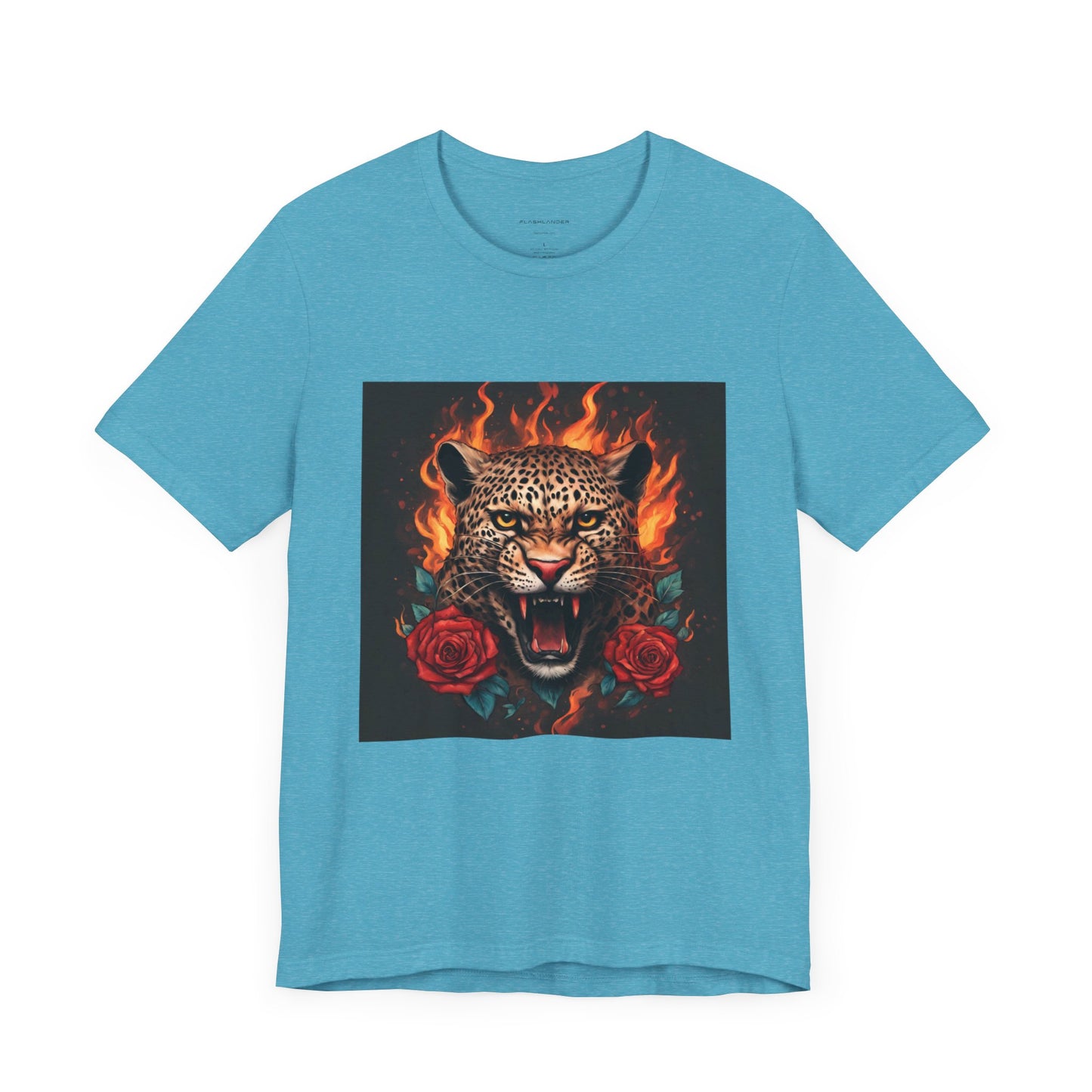 Leopard Flames Flashlander Gym Shirt