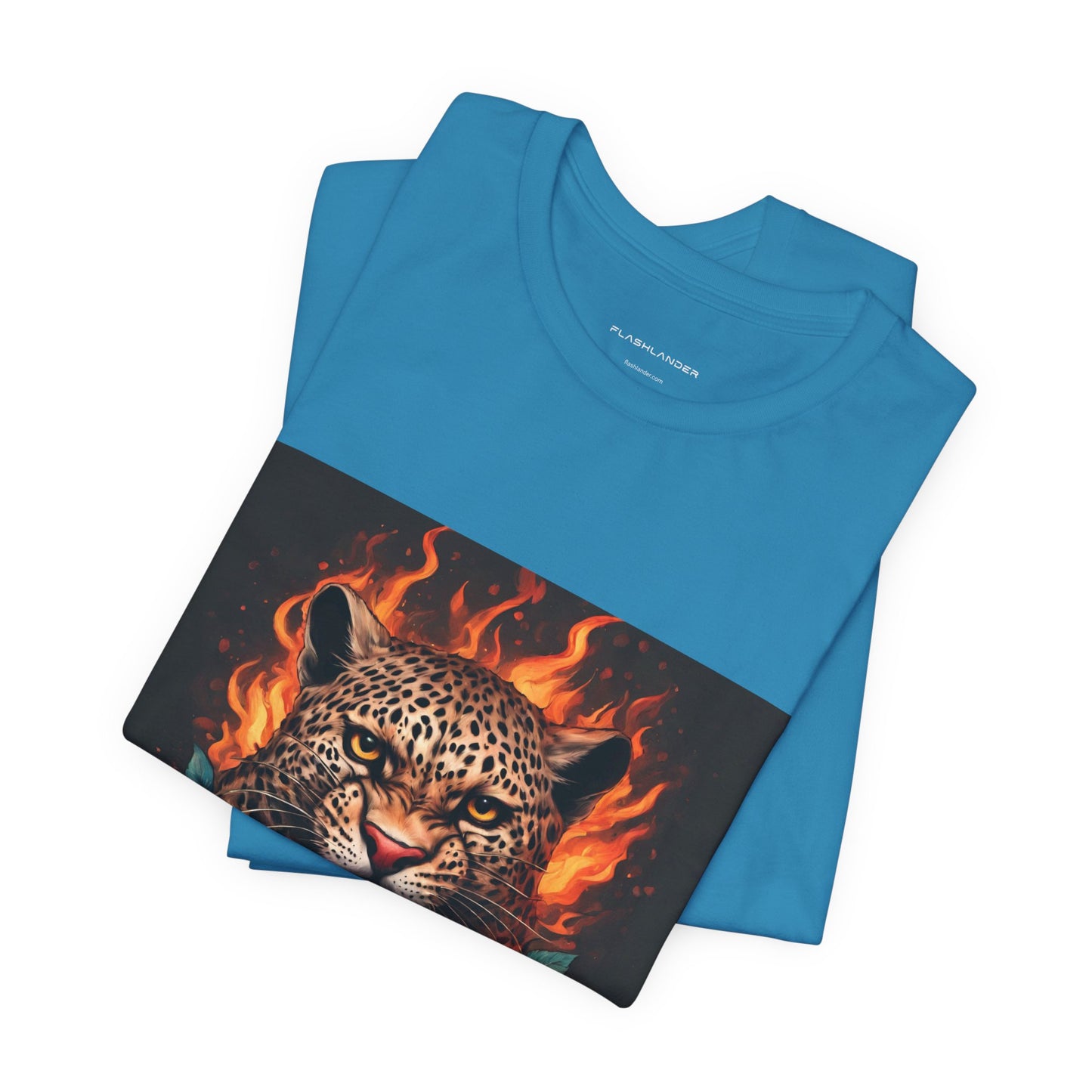 Leopard Flames Flashlander Gym Shirt