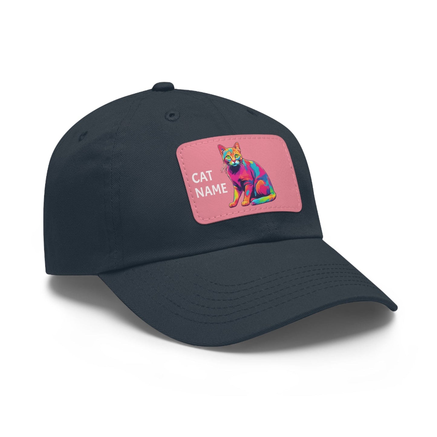 Cat Hat Sportswear Hat Cat Cap Cat Pop Art Hat Dad Hat with Patch (Rectangle) Baseball Cap Custom Hat Flashlander