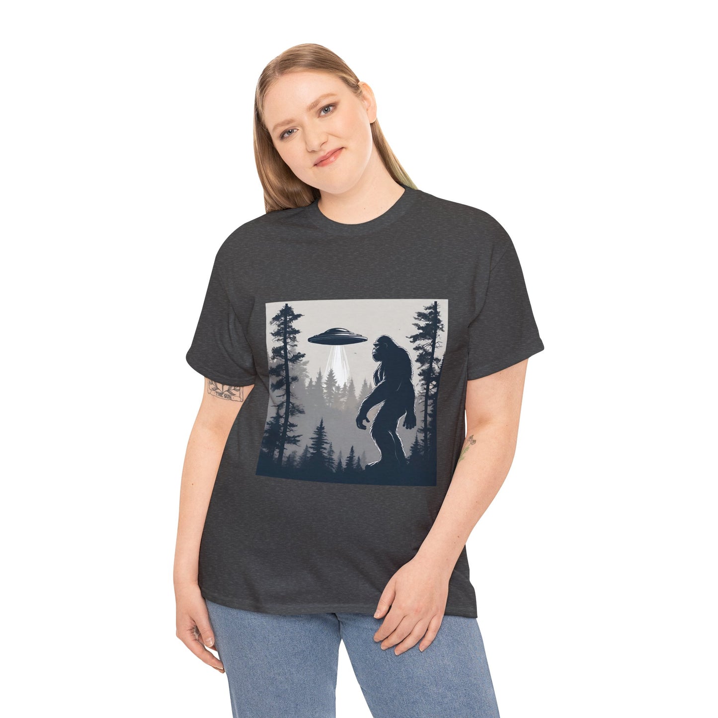 Sasquatch rencontre Bigfoot et OVNI - T-shirt de sport Flashlander