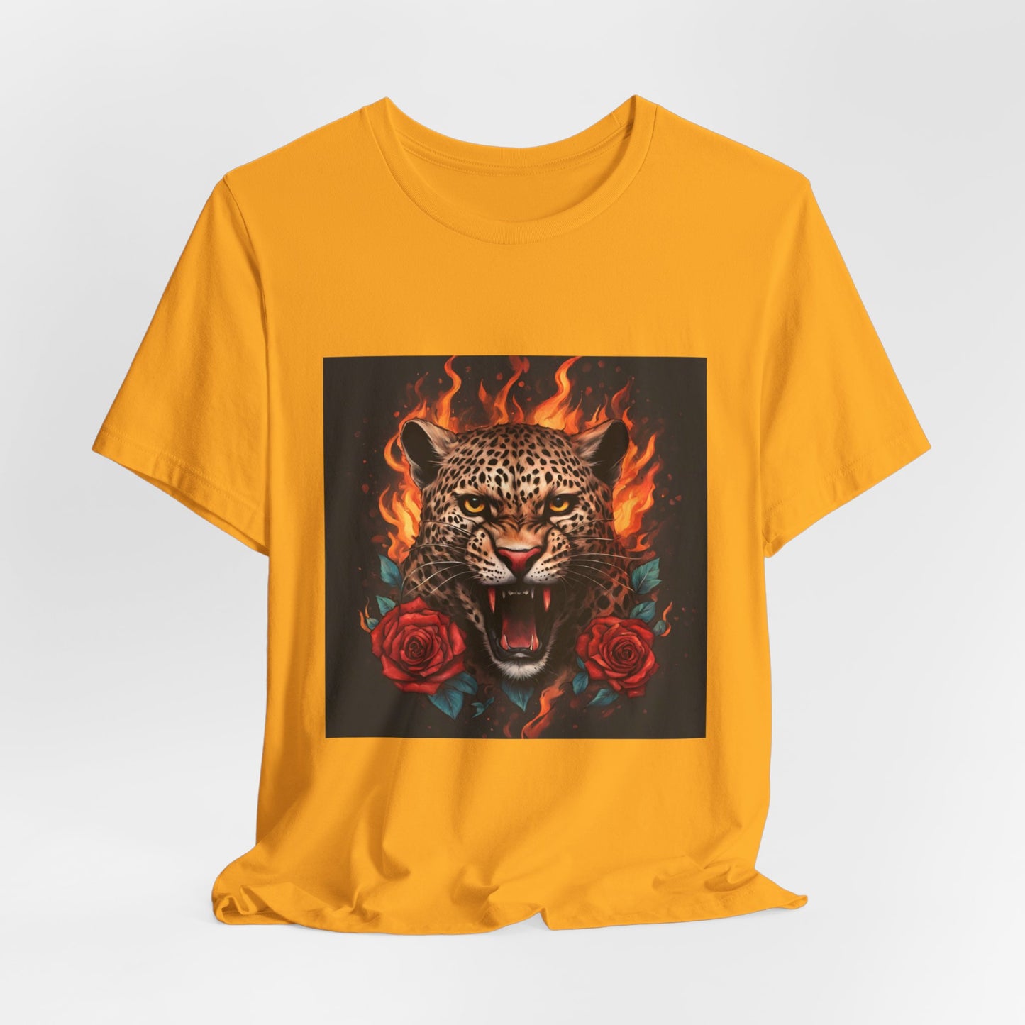 Leopard Flames Flashlander Gym Shirt