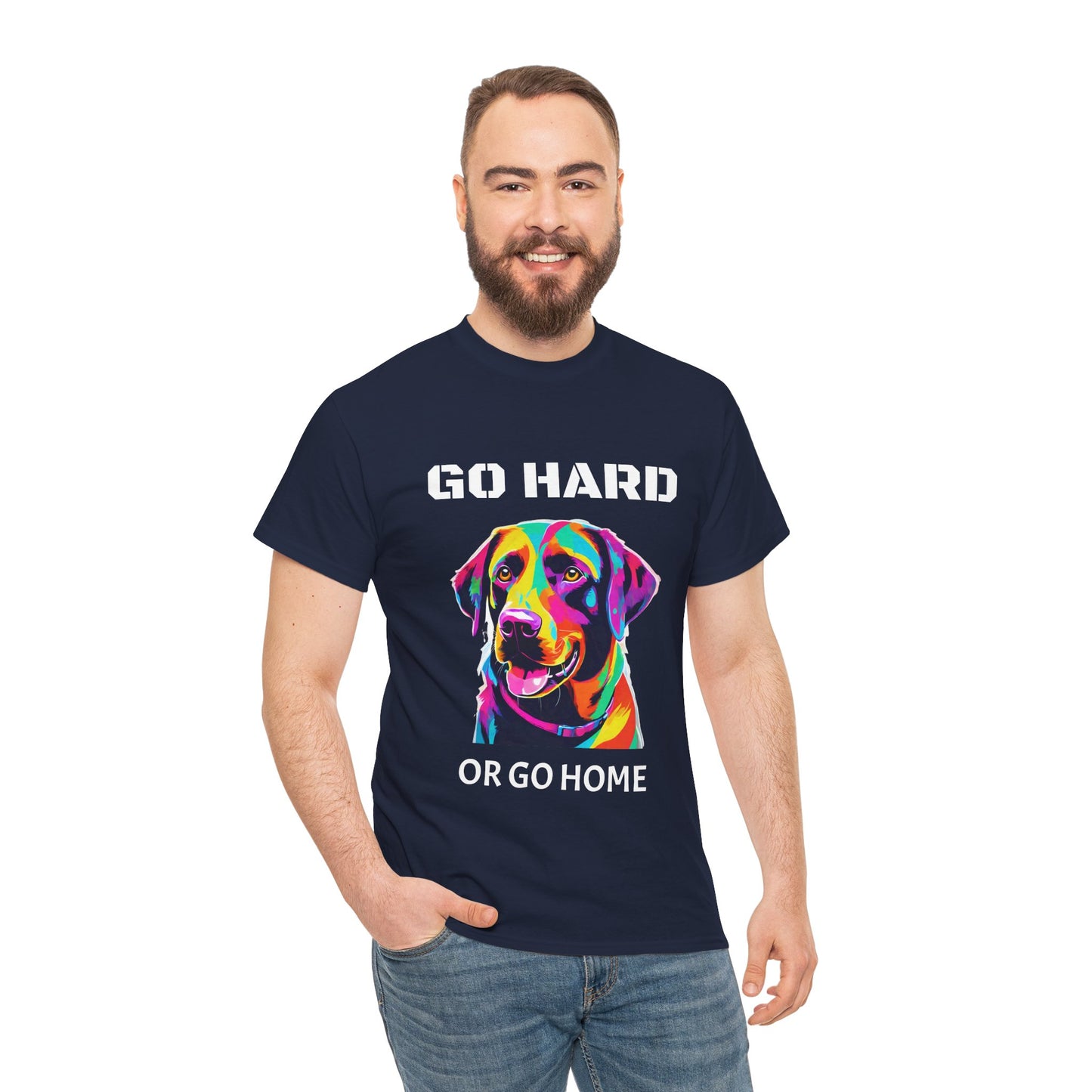 Labrador Retriever Dog Pop Art  - Go Hard Or Go Home Flashlander Gym Shirt