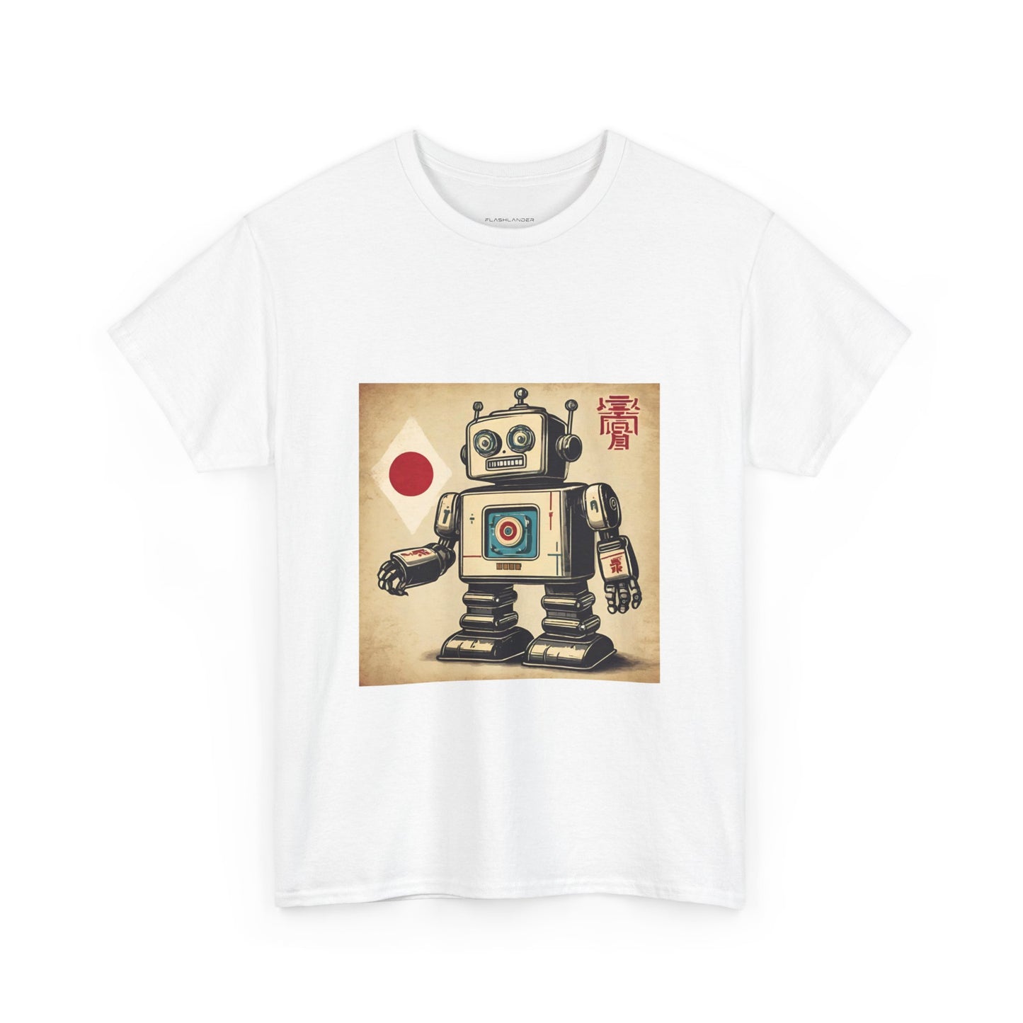 Camiseta deportiva con diseño de robot japonés vintage - Flashlander