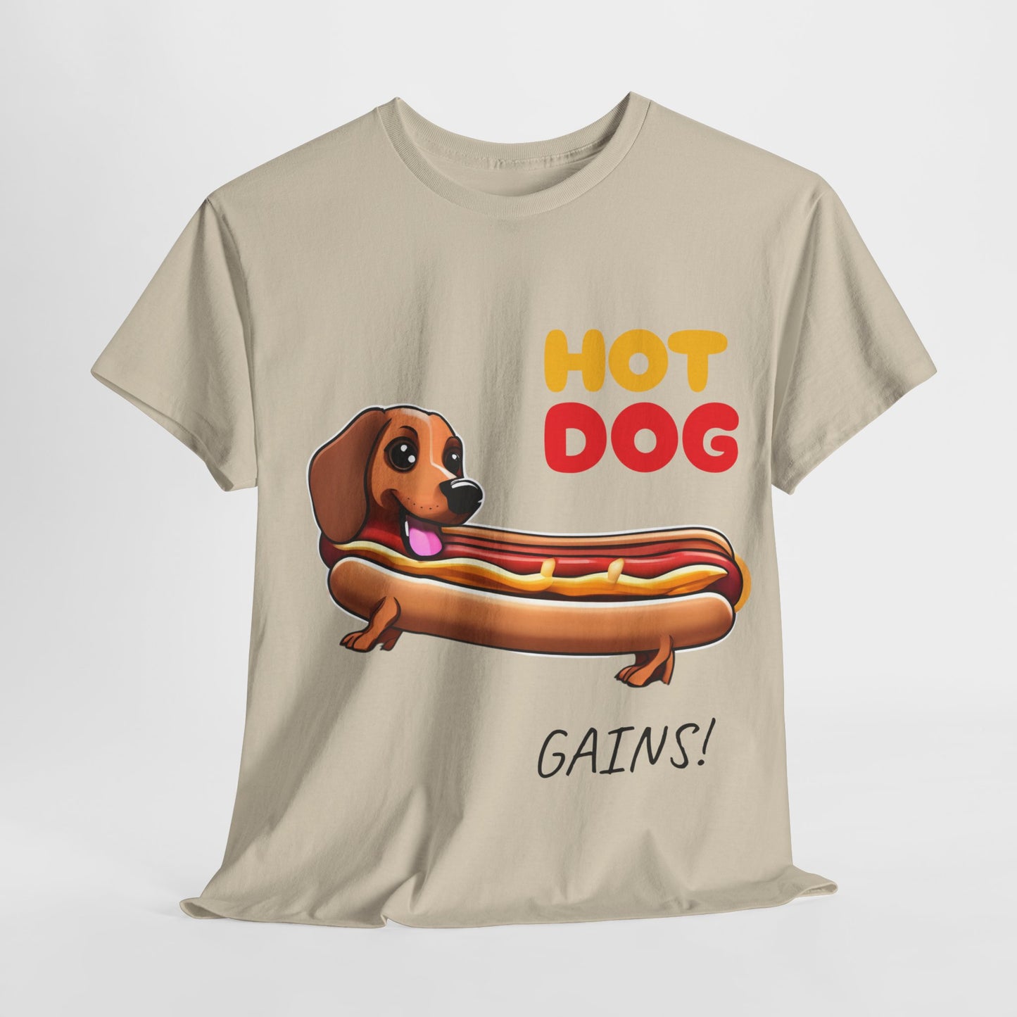 Hot Dog Gains Dachshund Dog - Flashlander Gym Shirt