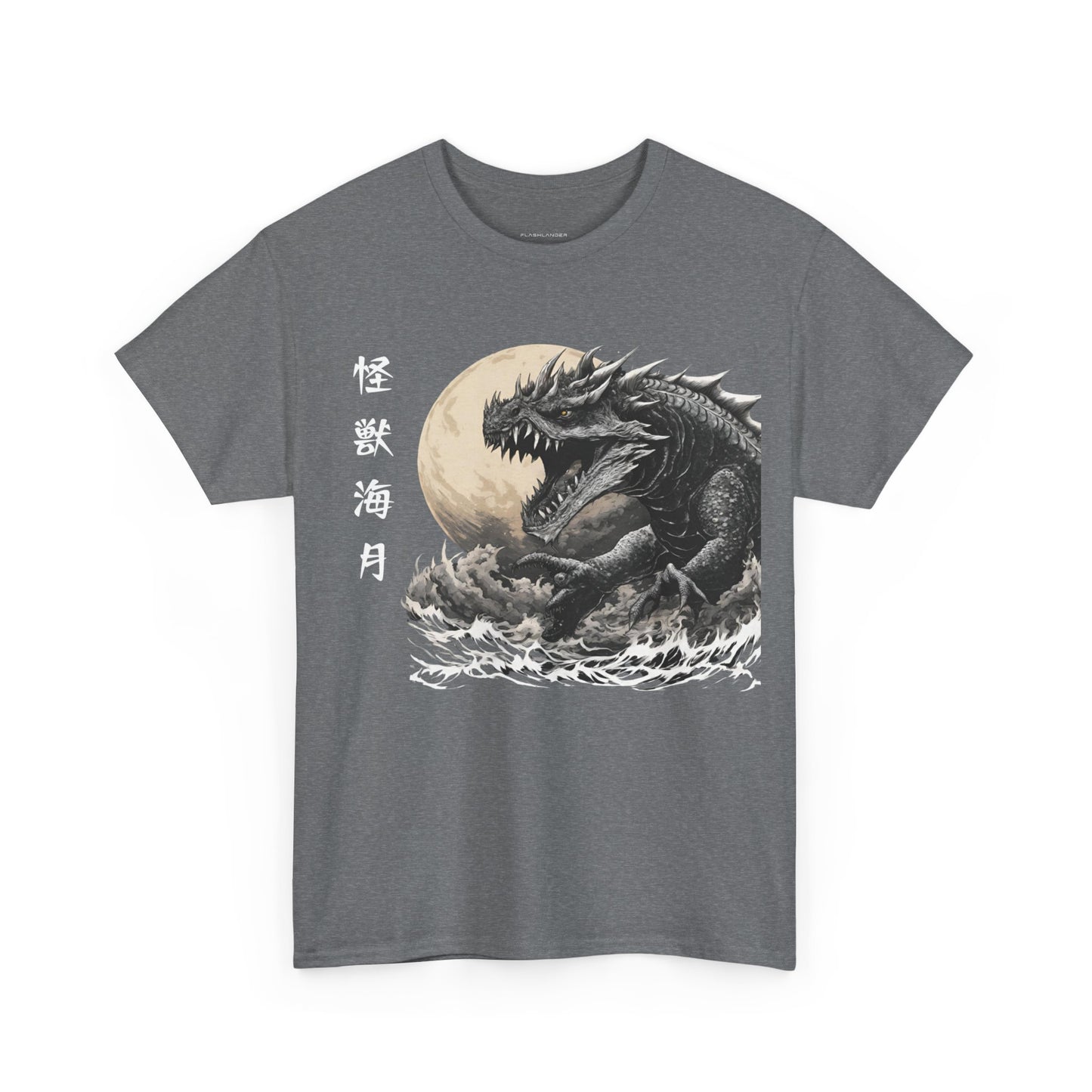 T-shirt de sport Flashlander, le monstre marin Kraken émerge, menace au clair de lune