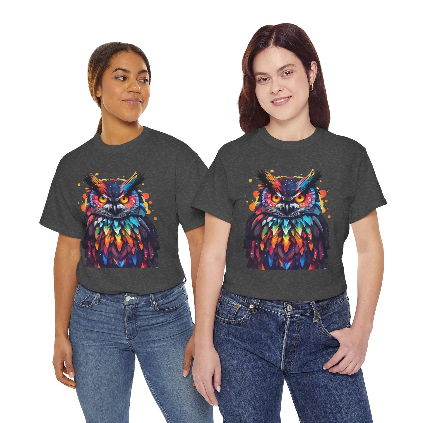 Camiseta sinfónica con plumas de búho Flashlander