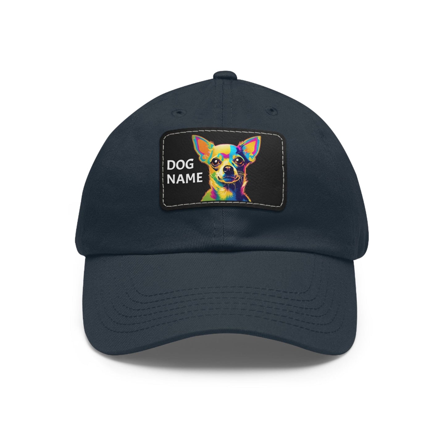 Chihuahua Dog Hat Sportswear Cap Chihuahua Cap Chihuahua Hat Chihuahua Dog Cap Pop Art Hat Dad Hat with Patch (Rectangle) Baseball Cap Custom Hat Flashlander