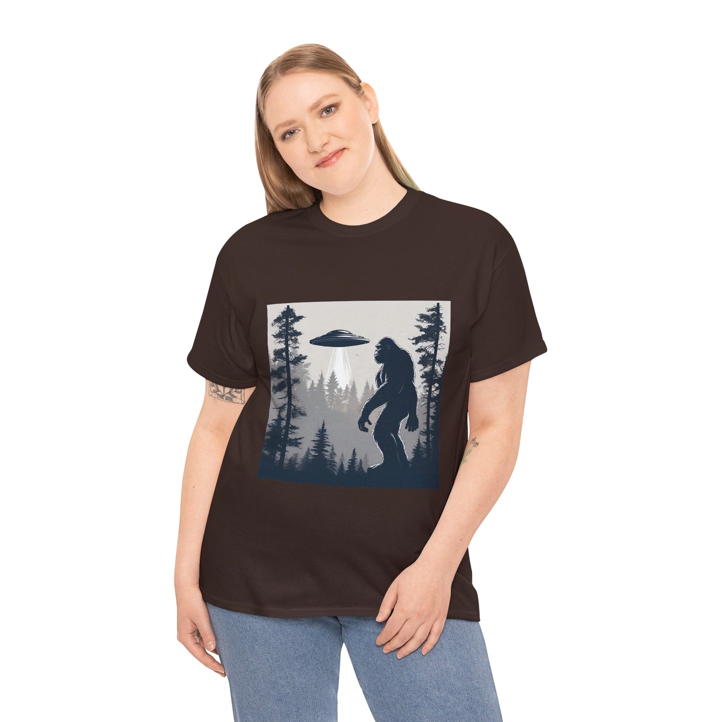 Sasquatch rencontre Bigfoot et OVNI - T-shirt de sport Flashlander