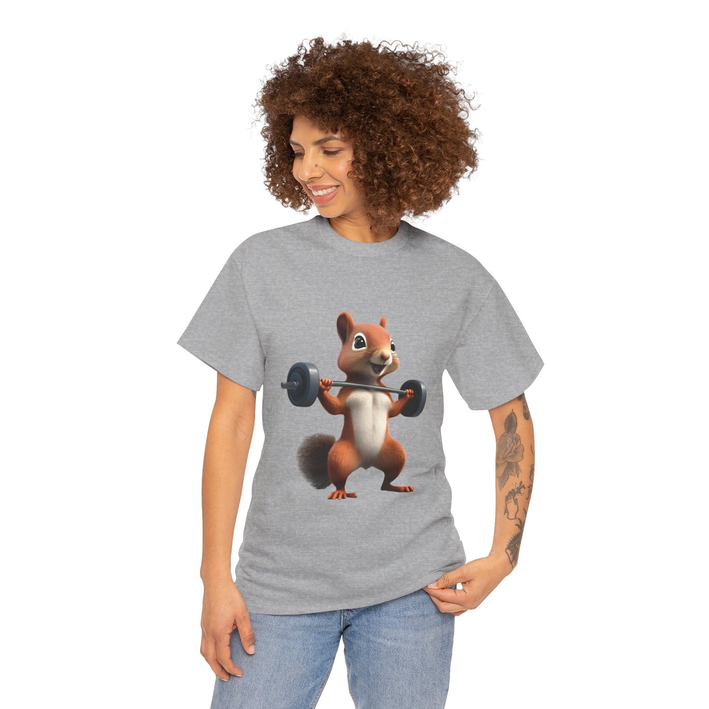 Squirrel Weightlifting Vintage Gym Shirt - Flashlander Graphic Tee