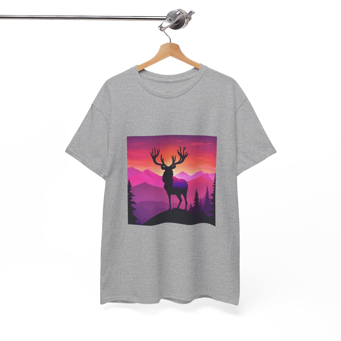 Deer Majestic Sunset Flashlander Gym Shirt